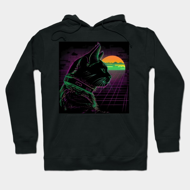 Cat DJ Buzz Hoodie by RazonxX